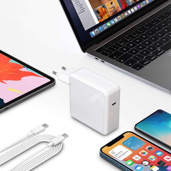 Chargeur USB Type -C pour Mac Book Pro 87W Compatible avec Mac Book 2016 2017 2018 13/15 Chargeur USB Type -C pour Mac Book Pro 87W Compatible avec Mac Book 2016 2017 2018 13/15