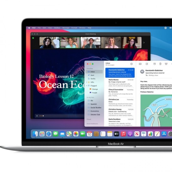 Apple MacBook Air Ordinateur portable 33,8 cm (13.3") Apple M M1 8 Go 256 Go SSD Wi-Fi 6 (802.11ax) macOS Big Sur Argent Apple MacBook Air Ordinateur portable 33,8 cm (13.3") Apple M M1 8 Go 256 Go SSD Wi-Fi 6 (802.11ax) macOS Big Sur Argent