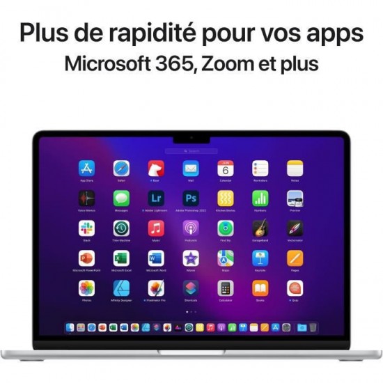 Apple MacBook Air Ordinateur portable 34,5 cm (13.6") Apple M M2 8 Go 256 Go SSD Wi-Fi 6 (802.11ax) macOS Monterey Argent Apple MacBook Air Ordinateur portable 34,5 cm (13.6") Apple M M2 8 Go 256 Go SSD Wi-Fi 6 (802.11ax) macOS Monterey Argent