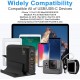 Chargeur USB Type C,100W/150W avec 2 Port USB-C Power Delivery 3.0 PPS & 3 Port Q.C 3.0 pour Macbook Pro 16/15/13 Pouces, Macbook Air 2018, iPad Pro et Samsung Galaxy Chargeur USB Type C,100W/150W avec 2 Port USB-C Power Delivery 3.0 PPS & 3 Port Q.C 3.0 pour Macbook Pro 16/15/13 Pouces, Macbook Air 2018, iPad Pro et Samsung Galaxy