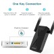 Amplificateur WiFi sans Fil Puissant – Repeteur 1200mbps 5Ghz et 2.4Ghz, WiFi Extender le Signal Couvre jusqu’à 140 m² Amplificateur WiFi sans Fil Puissant – Repeteur 1200mbps 5Ghz et 2.4Ghz, WiFi Extender le Signal Couvre jusqu’à 140 m²